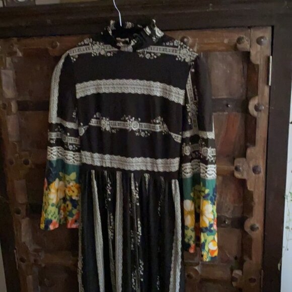 🌻 host pick Vintage 70s maxi boho high waist dress made in England - Picture 11 of 15